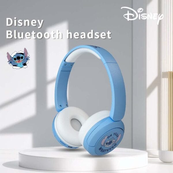 Disney Stitch X6 HIFI Sound Stereo Foldable Kids Gaming Headphone Wireless Bluetooth Earphones with Mic Anime Cartoon Kids Gifts - 图片 3