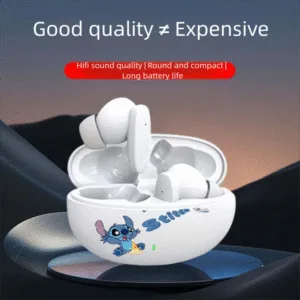 Disney Stitch Angel Bluetooth Earbuds DX01 Wireless Bluetooth Earphones HiFi Sound HD Call Headsets Noise Reduction Long Standby