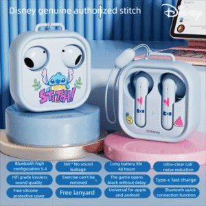 Disney's new wireless bluetooth headphones, semi-in-ear sports, ultra-long battery life, long-term wear, no pain, holiday gift