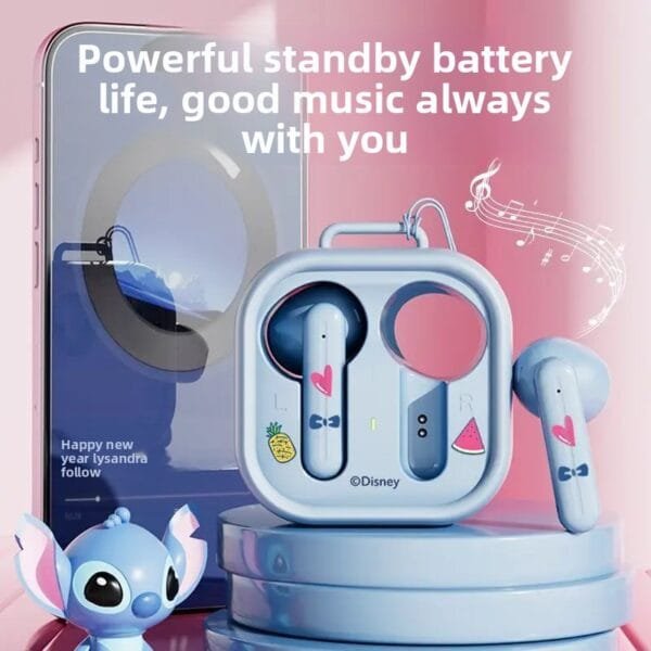 Disney's new wireless bluetooth headphones, semi-in-ear sports, ultra-long battery life, long-term wear, no pain, holiday gift - 图片 2