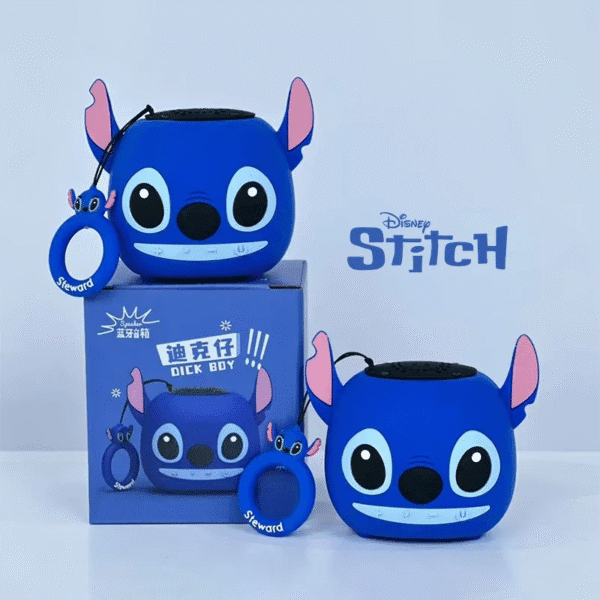 New Disney Stitch Speakers Bluetooth Wireless 3D Stitch Head Speakerdual Speakers HIFI Stereo Heavy Bass Suitable,Tf, Fm Radio - 图片 4