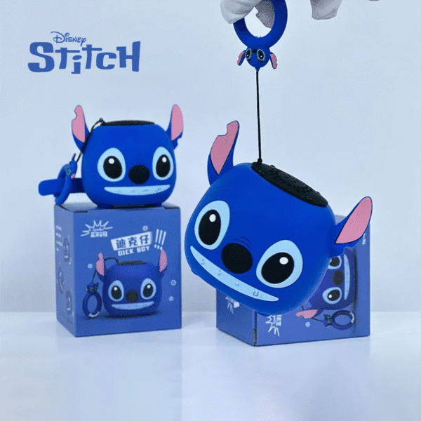 New Disney Stitch Speakers Bluetooth Wireless 3D Stitch Head Speakerdual Speakers HIFI Stereo Heavy Bass Suitable,Tf, Fm Radio - 图片 2