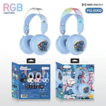 Disney Stitch Earphones Bluetooth Wireless RGB Light Foldable Computer Headphone Noise Reduction Stereo Gaming Headset PG-906
