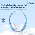 Disney Stitch X6 HIFI Sound Stereo Foldable Kids Gaming Headphone Wireless Bluetooth Earphones with Mic Anime Cartoon Kids Gifts