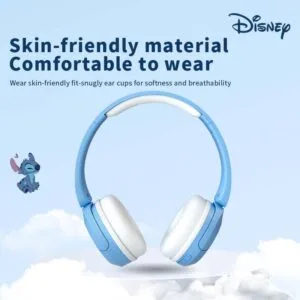 Disney Stitch X6 HIFI Sound Stereo Foldable Kids Gaming Headphone Wireless Bluetooth Earphones with Mic Anime Cartoon Kids Gifts
