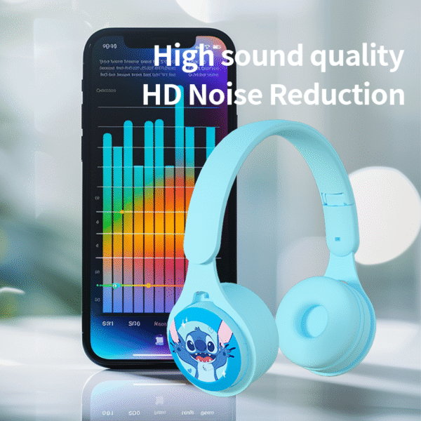 Disney Spider Man Bluetooth Headphones Stitch Y08Pro HIFI Stereo Wireless Foldable Cartoon Earphone Overhead Headphones for Kids