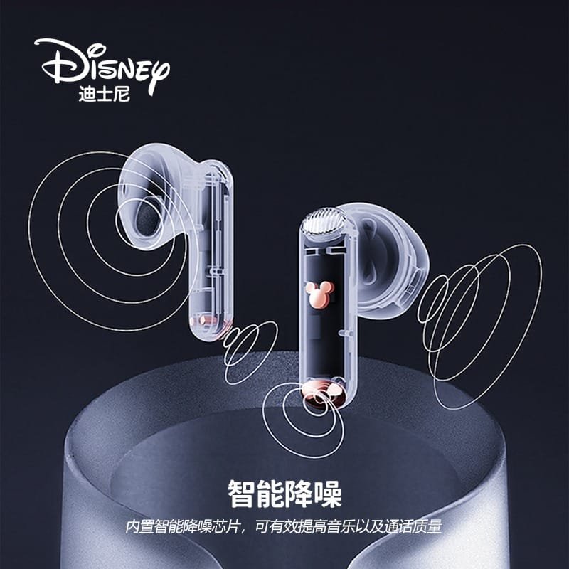 NEW Disney Q7 Space Capsule Bluetooth Earphone HIFI Sound Wireless In-ear Sports Waterproof Headset Long Standby Noise Reduction - Image 8
