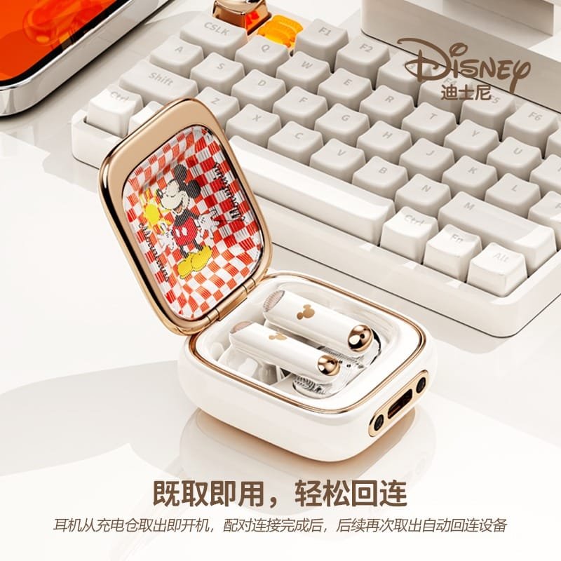 Disney Q7 Mickey Minnie Bluetooth Earphones HIFI Sound Wireless in-ear Sports Waterproof Headset Long Standby Noise Reduction - Image 3
