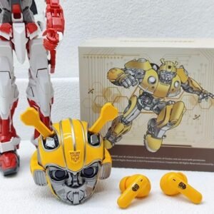 TRANSFORMERS Earbuds H1 High-Quality Genuine Bluetooth Earphone Cool Bumblebee Mecha-shaped Headset High Quality Zinc Alloy