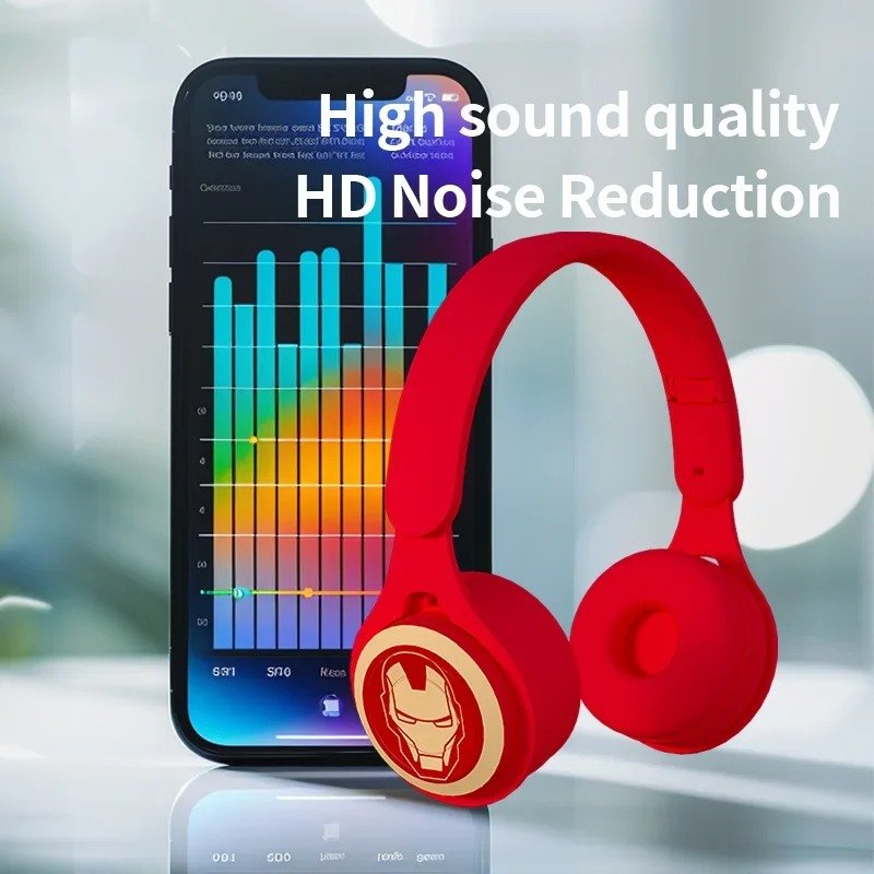 Disney Spider Man Bluetooth Headphones Stitch Y08Pro HIFI Stereo Laptop Wireless Earphone Bluetooth Gaming Headsets for Kids - Image 2