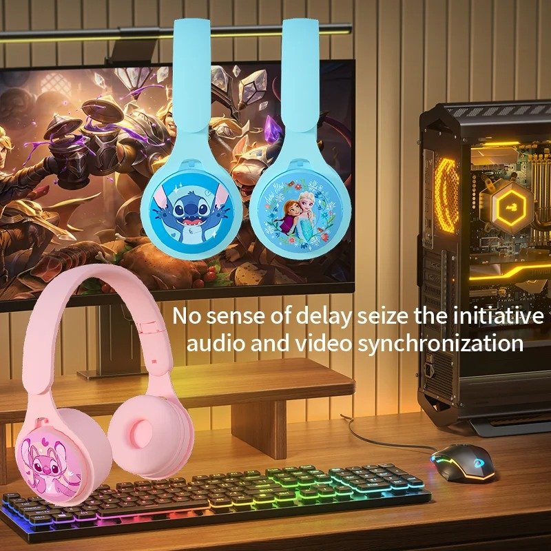 Disney Spider Man Bluetooth Headphones Stitch Y08Pro HIFI Stereo Laptop Wireless Earphone Bluetooth Gaming Headsets for Kids