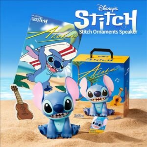 NEW Disney Stitch 3D Stereo Speakers Rechargeable Wireless Bluetooth Desktop Ornament Cartoon LoudSpeaker Subwoofer Home Outdoor