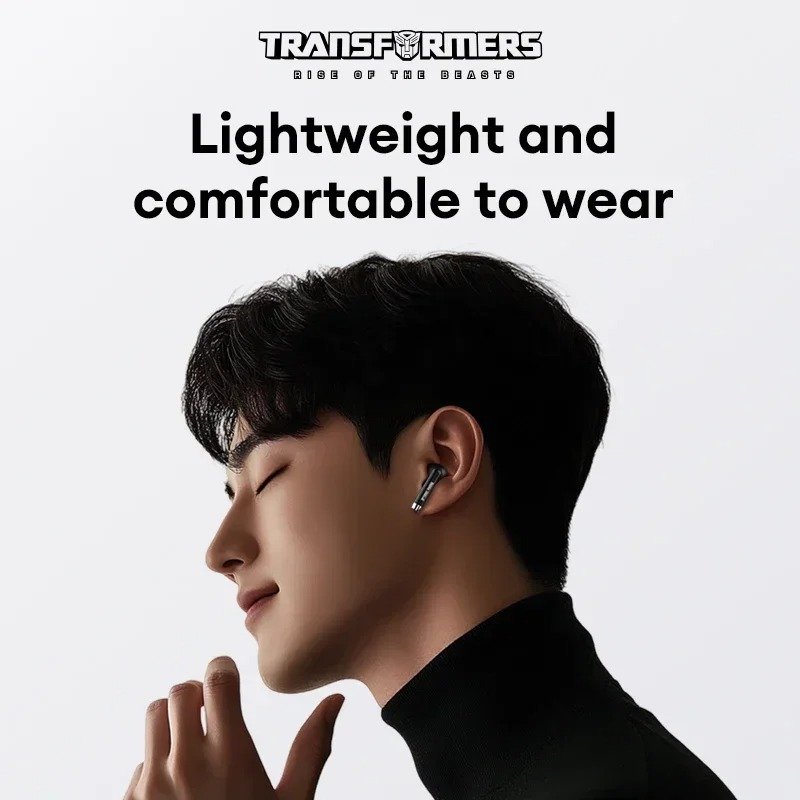 TRANSFORMERS Bumblebee TF-T50 Wireless Earphones Bluetooth 5.4 LED Digital Display HiFi Music Earbuds Low Latency Game Headphone - Image 6