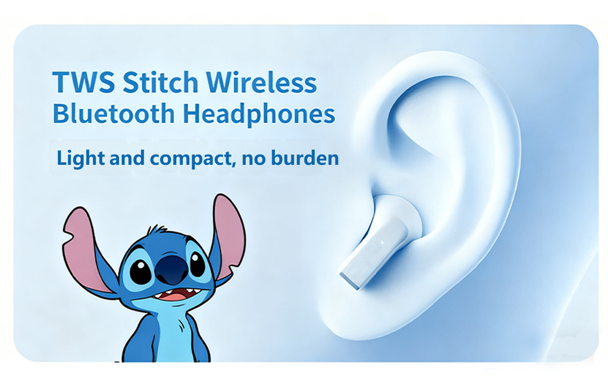 Disney K520 Stitch Angella Bluetooth Headset Wireless High Sound Quality In-Ear Couple Headphones - Image 9